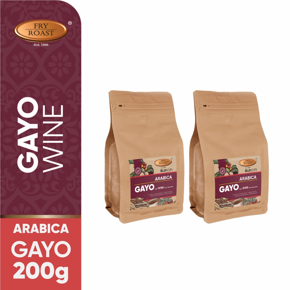

FRY ROAST - Kopi Bubuk Arabica Gayo Wine - 2 x 200 gr