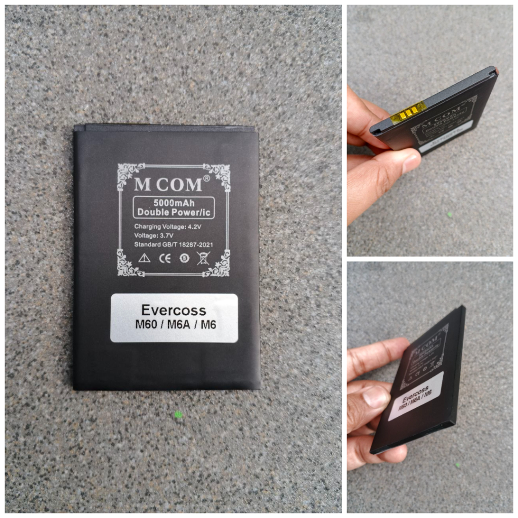 Baterai Evercoss M6A Batre M60 Battery Evercoss M6 Double Power 5000mah