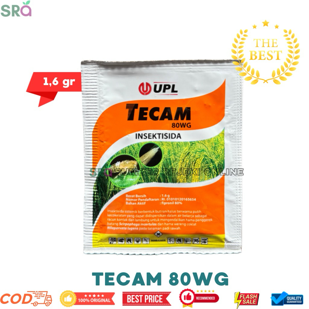 TECAM 80WG - Insektisida Sama Seperti Regent Sachet 1,6gr (FIPRONIL 80%)
