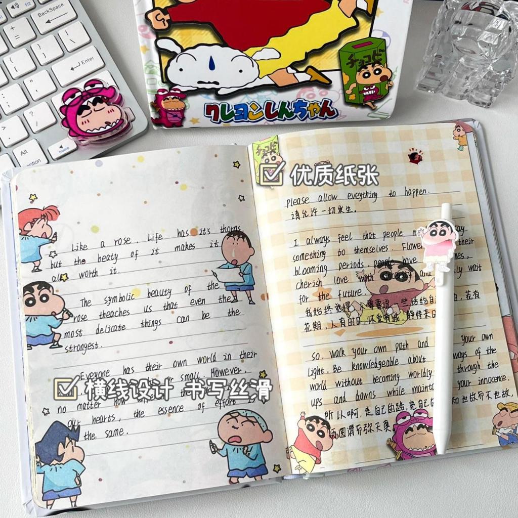 

Ay00! Diary Book Crayon Sinchan & Hello Kitty Aesthetic/ Buku Tulis Estetik Karakter Sinchan Lucu A5