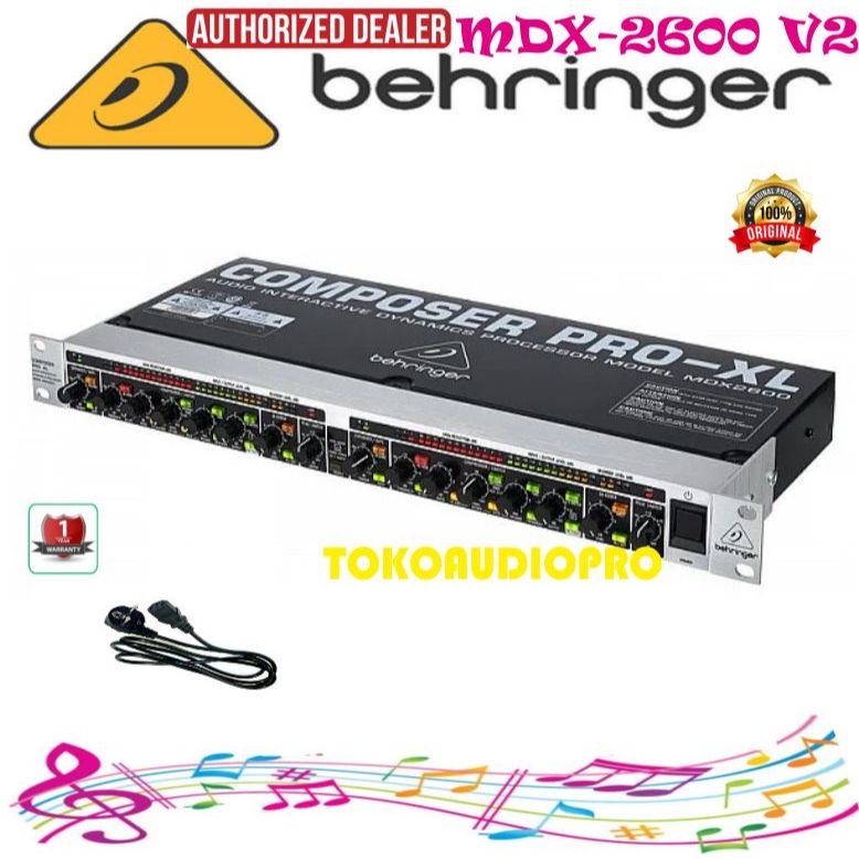 Compressor Behringer MDX2600 V2 Composer Pro-XL Compressor MDX-2600 V2