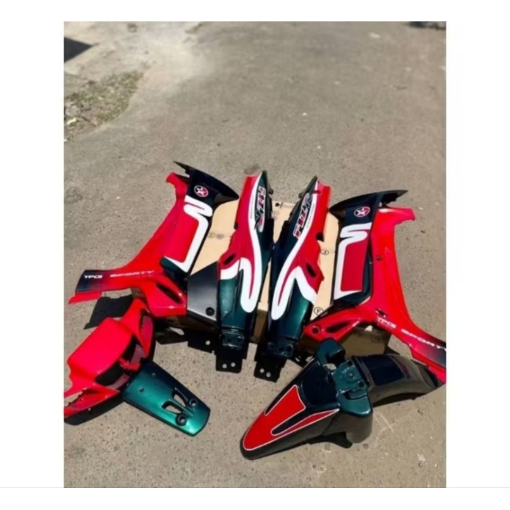 cover body fiz r Fiz R Caltex hijau merah full set cover bodi yamaha Fiz R