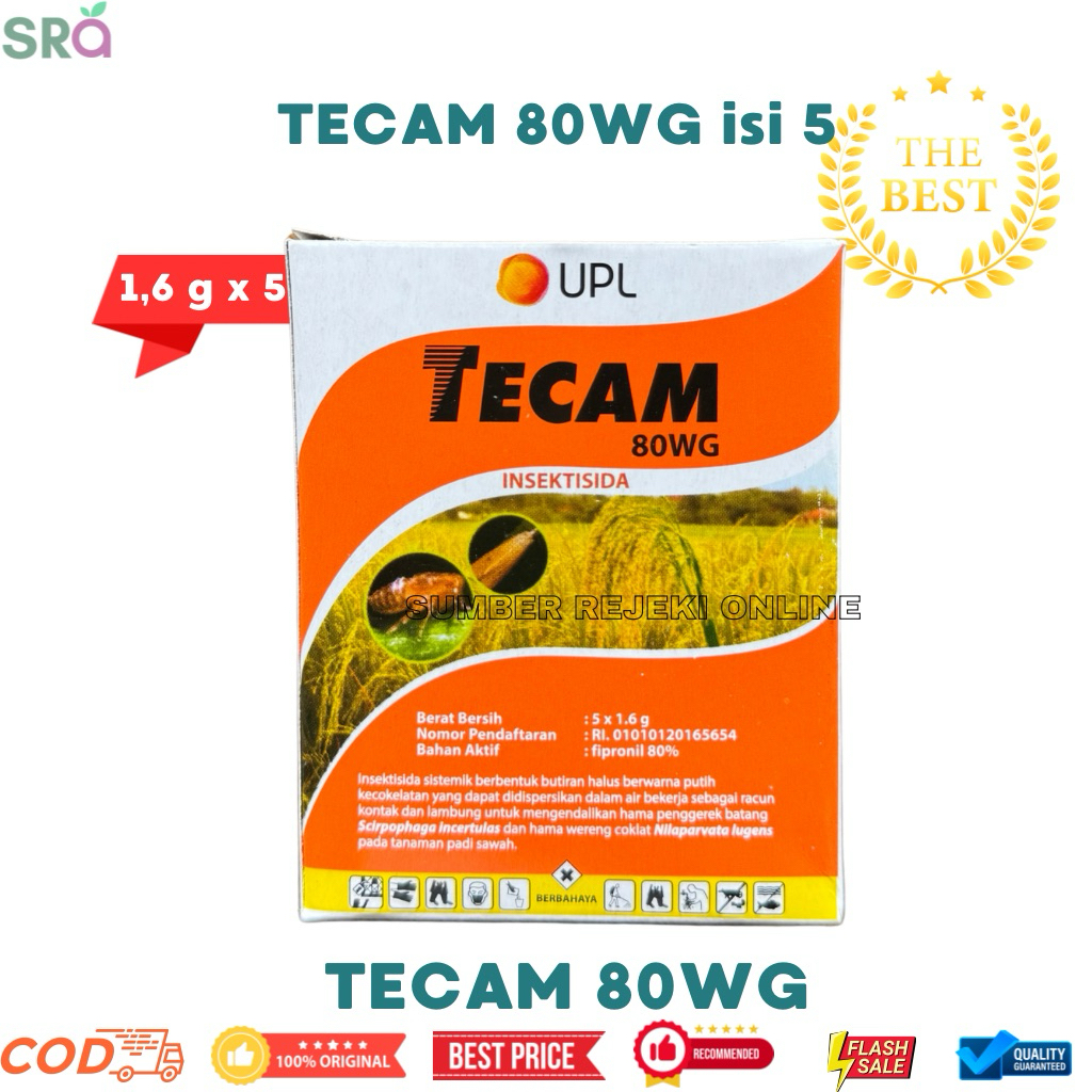 TECAM 80WG - Insektisida Seperti Regent Sachet 1,6gr (FIPRONIL 80%)