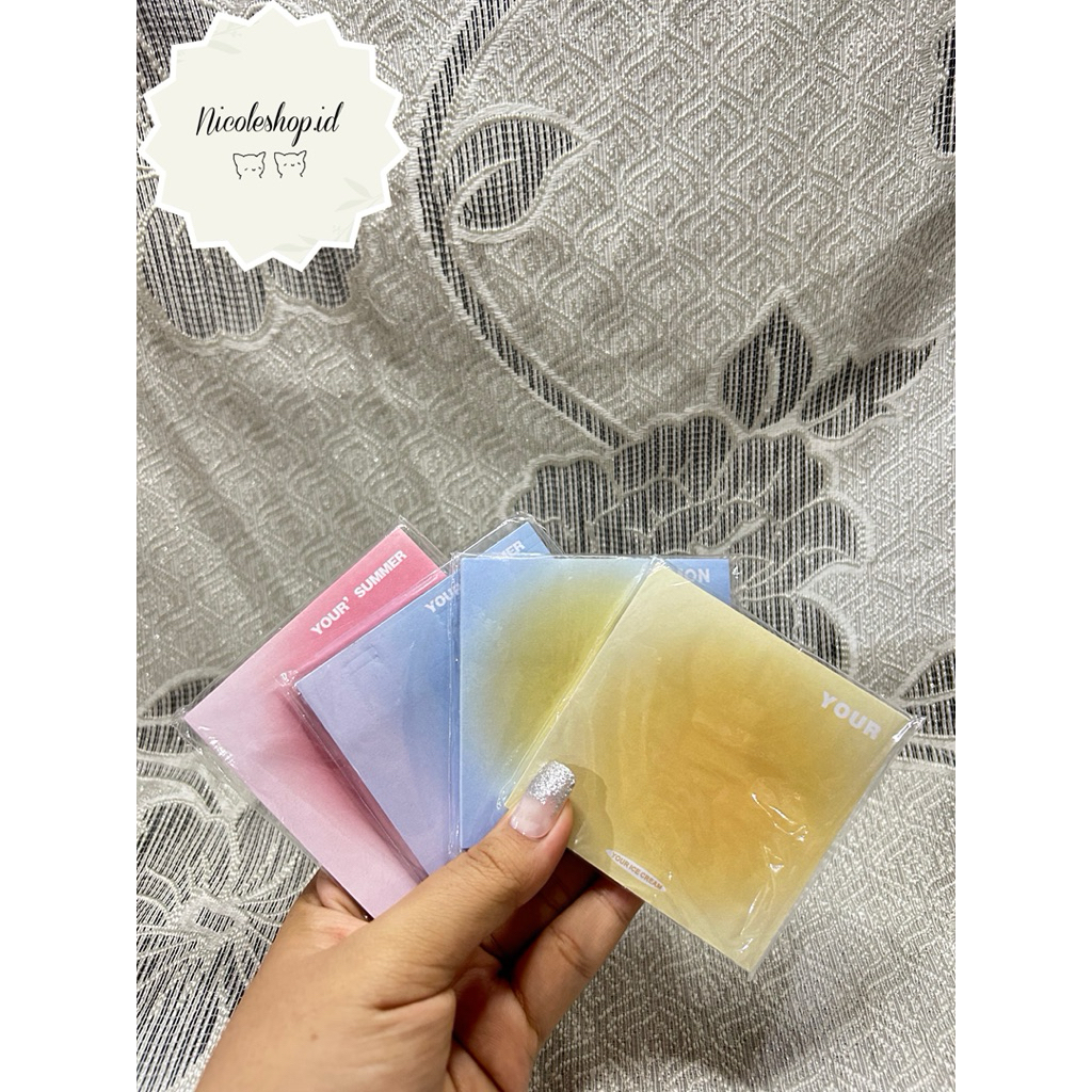 

sticky note gradasi polos isi 50 lembar