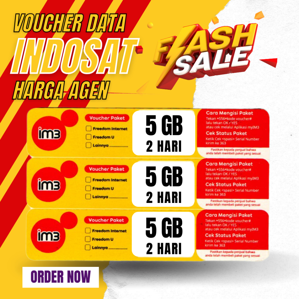 Im3 Voucher Data Indosat Harga Agen 5 GB 2 Hari