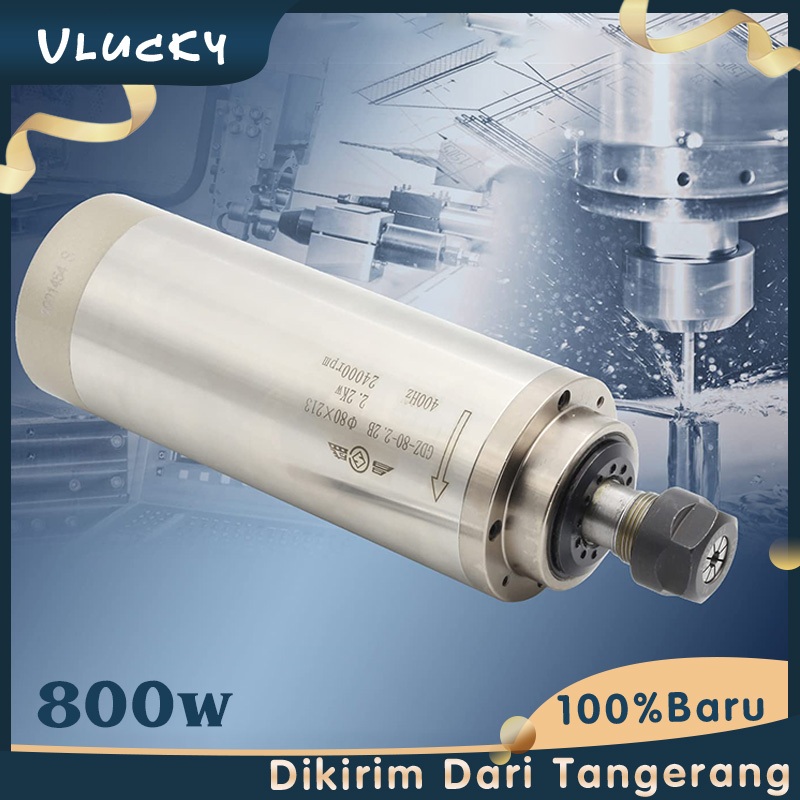 ER11 Water Cooled Spindle Motor 161.5*65mm Carving Spindle CNC Spindle Motor