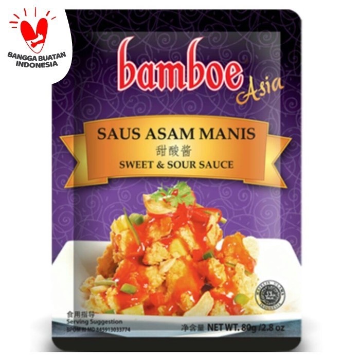 

BAMBOE SAUS ASAM MANIS 80 GRAM / SAUS PADANG ASAM MANIS