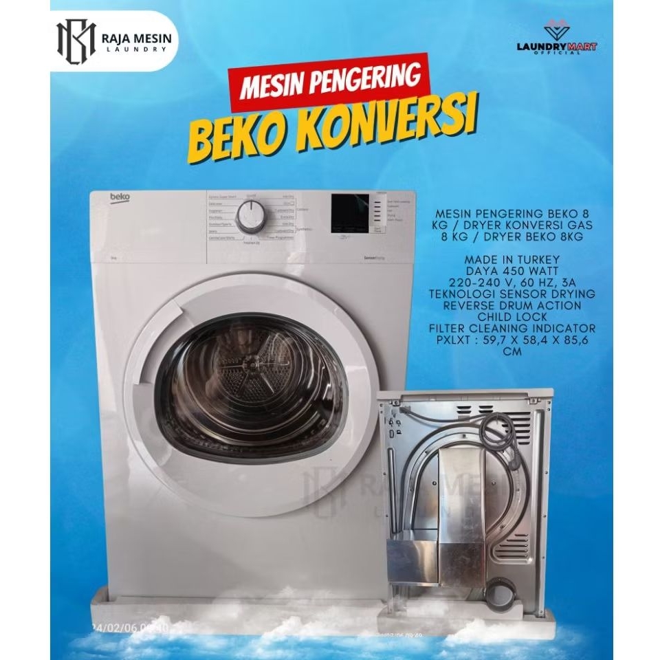 DRYER BEKO MESIN PENGERING KONVERSI 8KG