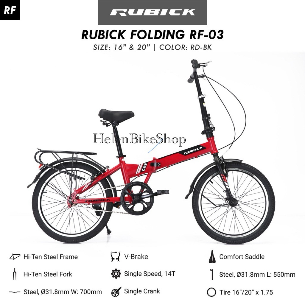 Sepeda lipat 20inch Rubick RF03 (Instant)
