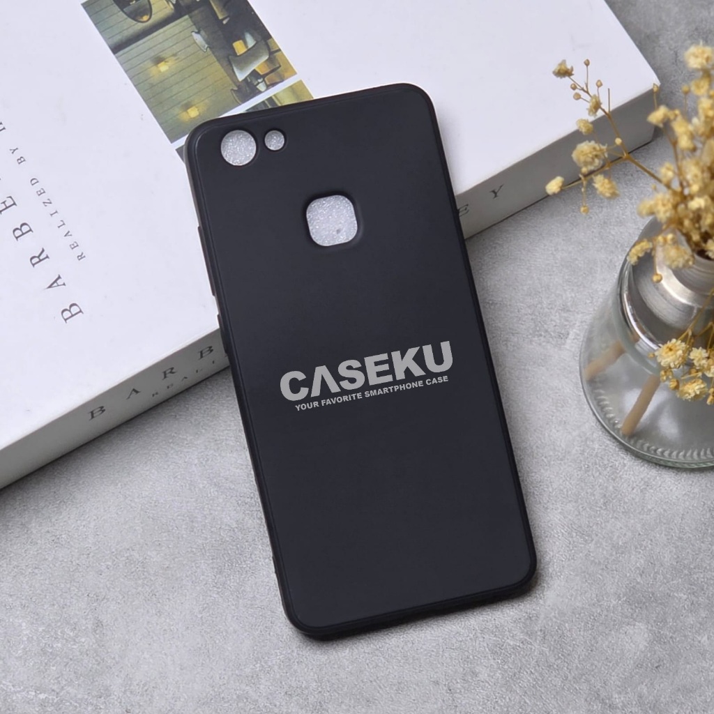 Vivo V7 Plus Vivo V5 Vivo V9 Case Softcase Candy Macaron Square Black Polos Case Vivo V7 Plus Vivo V