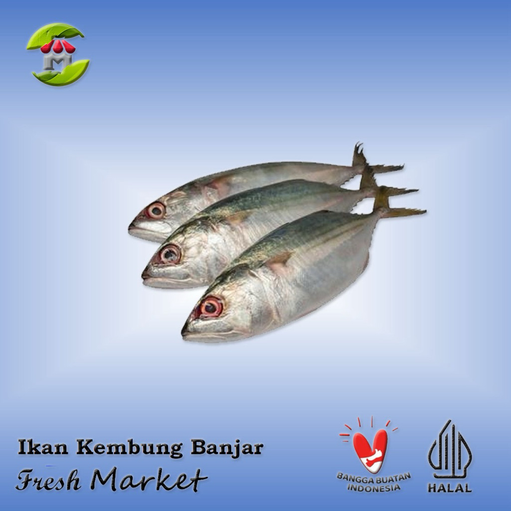 

[BOGOR] Ikan Kembung Banjar Pack 900gr - 1kg