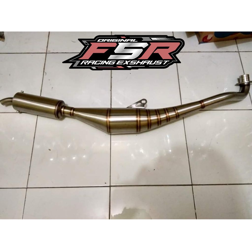 knalpot standart Racing fiz r full stenlis ORIGINAL F5R RACING EXSHAUST