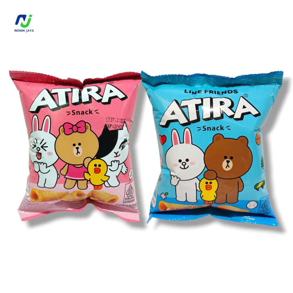 

( NEW ) ATIRA Snack Berhadiah Paket 5 Pcs@30g_LINE FRIENDS BARU