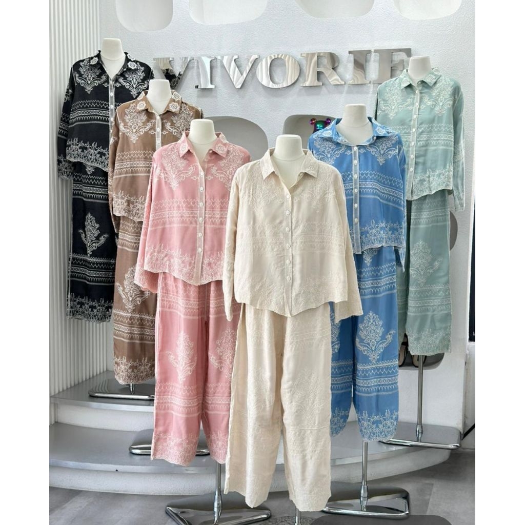 set yoshi, oneset vivorie, set celana, set Bangkok, setcel premium, set Lafreya, set lfy, setcel bor