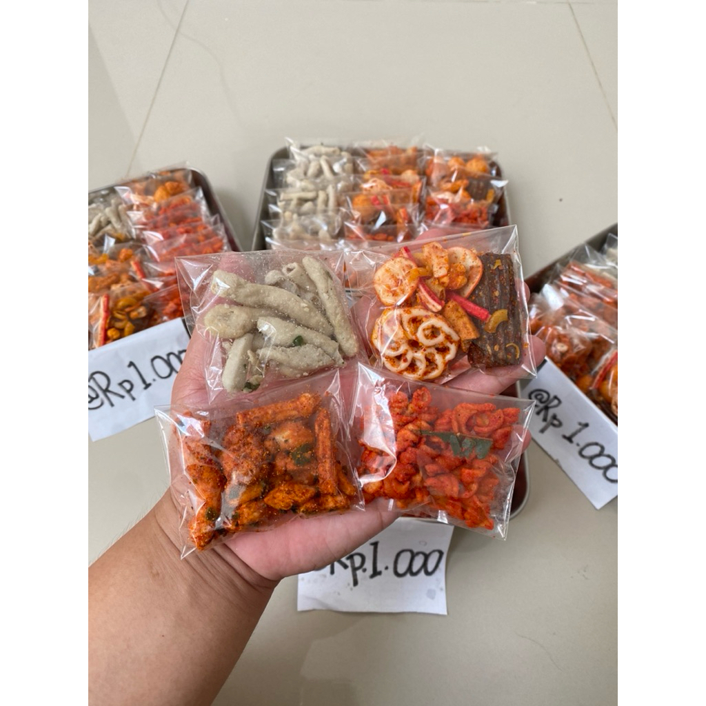 

SNACK SERIBUAN, BASRENG, ULIR, MIX SEBLAK