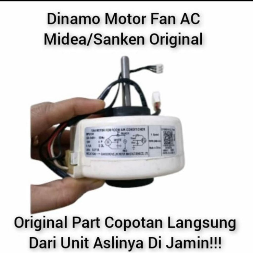 Dinamo Motor Fan AC Midea/sanken Original