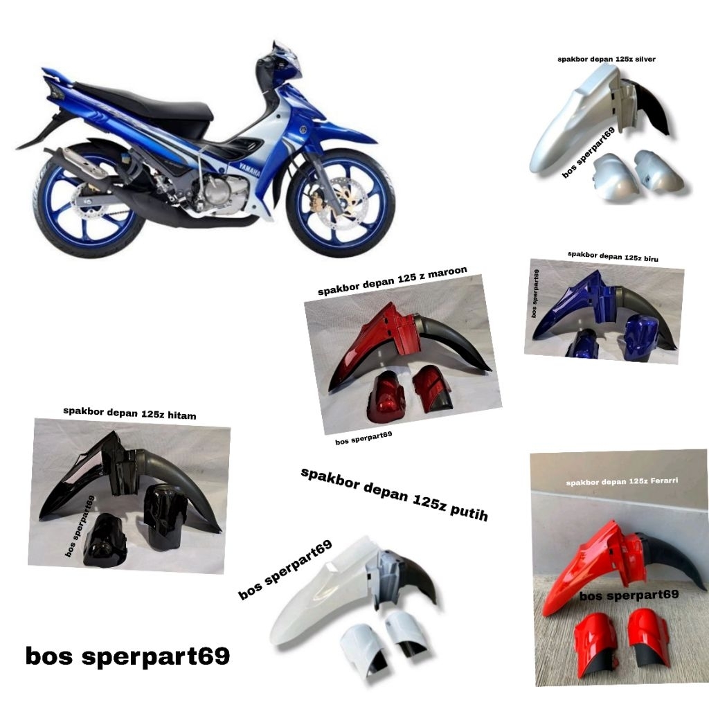 spakbor depan 125 z spakbor depan Yamaha 125 Z front fender Yamaha y125z All warna