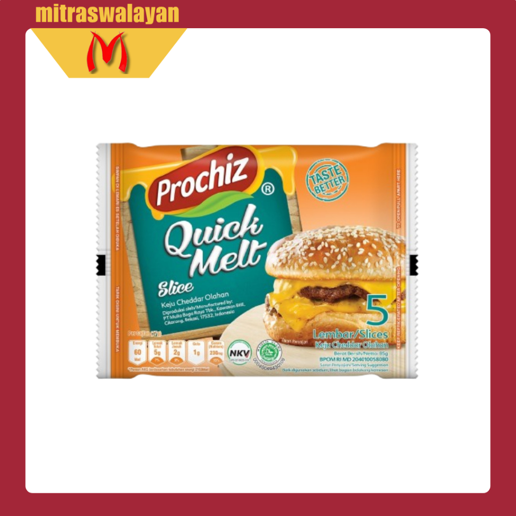 

PROCHIZ Quick Melt Slice isi 5 Lembar
