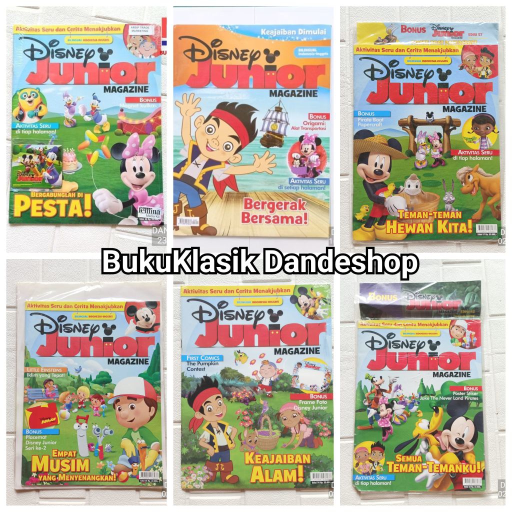 Disney Junior Magazine - Bergerak Bersama - Majalah Anak Bilingual