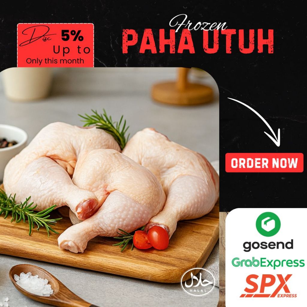 

Daging Ayam PAHA UTUH dengan tulang & kulit | 1000gr (1kg)