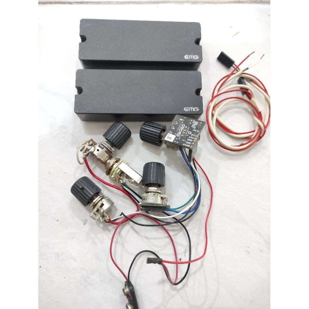 pickup bass emg40dc set preamp