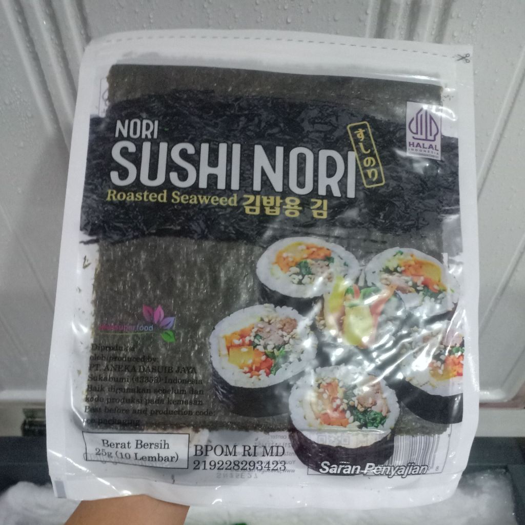 

Nori Sushi Javasuperfood 25gr isi 10 lembar HALAL