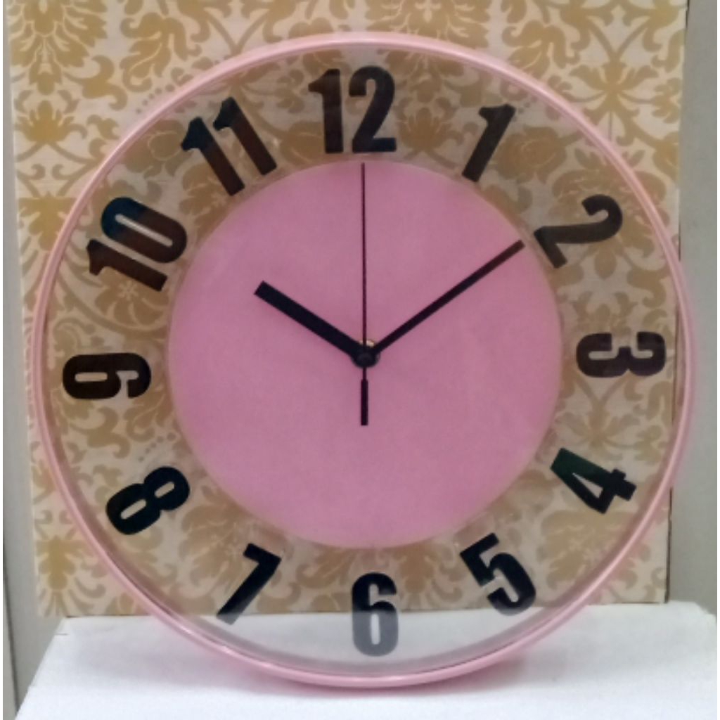 Jam Dinding Bulat Transparan Kekinian