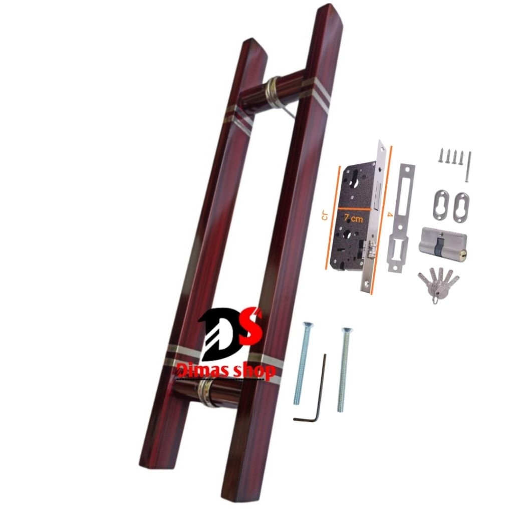 Handle pintu baut tembus/gagang pintu rumah/gagang pintu pintu minimalis