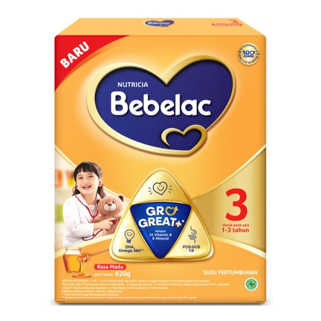 

Bebelac 3 GroGreat+ Madu 620G