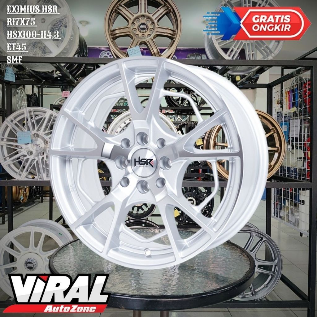 HSR EXIMIUS Ring 17 Velg Racing r17 Mobil AVANZA,EVALIA,CONFERO,FIESTA