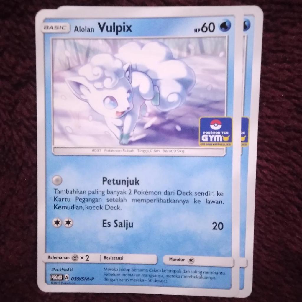 Alolan Vulpix Promo Gym 039/SM-P - Pokemon TCG Indonesia
