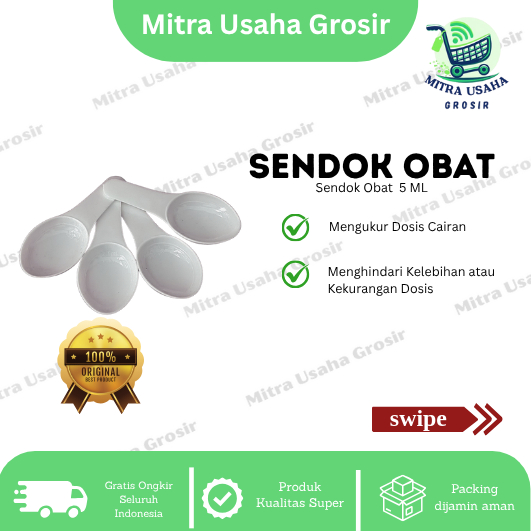 Sendok Obat 5ml / Sendok Takar 5ml / Sendok Plastik Obat / Sendok Obat Plastik / Ada Takaran