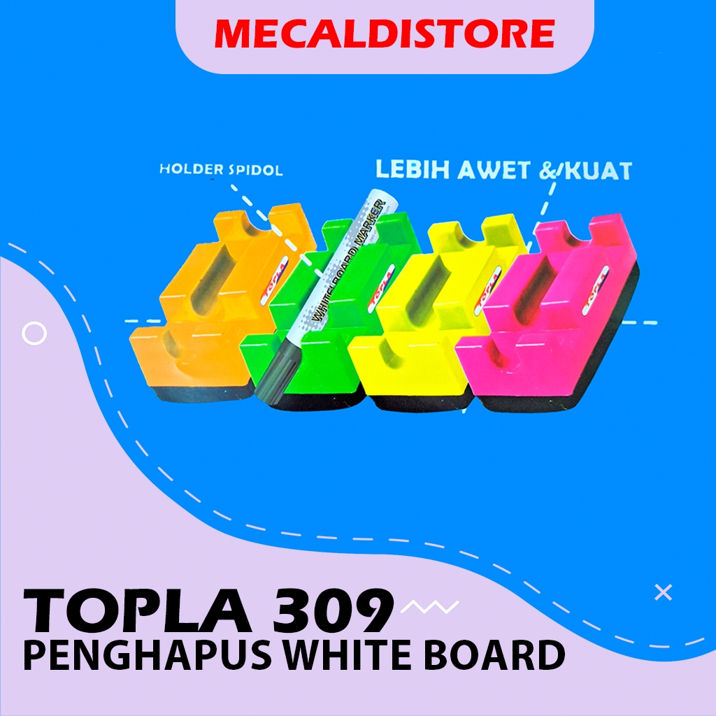 

PENGHAPUS WHITEBOARD TOPLA 309/PENGHAPUS PAPAN TULIS WHITEBOARD