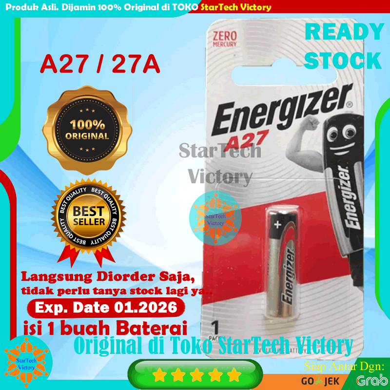 Baterai 27A A27 ENERGIZER ALKALINE