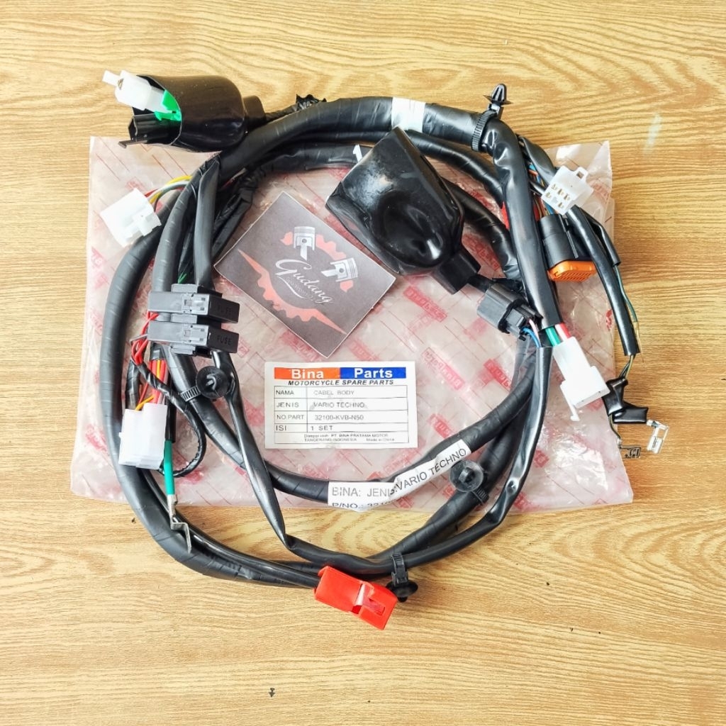 KABEL BODY KOMPLIT HONDA VARIO TECHNO 32100-KVB-N50 BINA PARTS