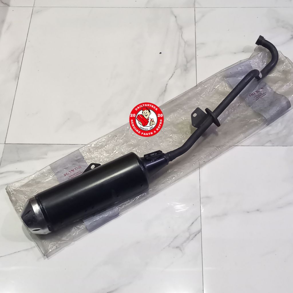 MUFFLER EXHAUST KNALPOT HONDA REVO ABSOLUTE BLADE 110 LAMA ORIGINAL ORI AHM 18300-KWW-A00