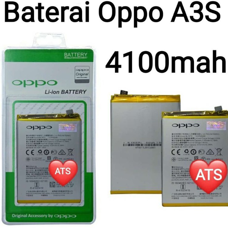 KODE D68V BATERAI TANAM OPPO A3S KUALITAS ORI 99