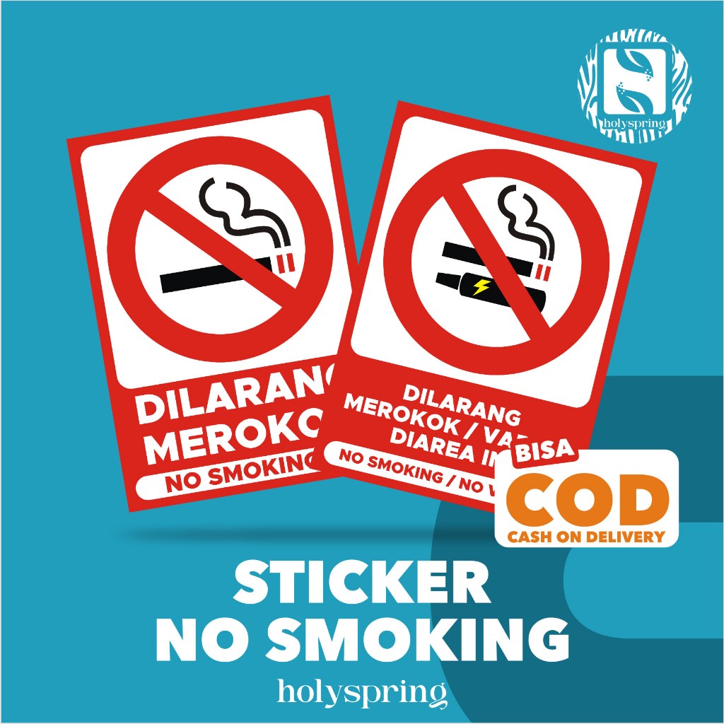 

Stiker Dilarang Merokok / Stiker No Smoking Area / Stiker Dilarang Vape / Stiker Vaping / Stiker Smoking
