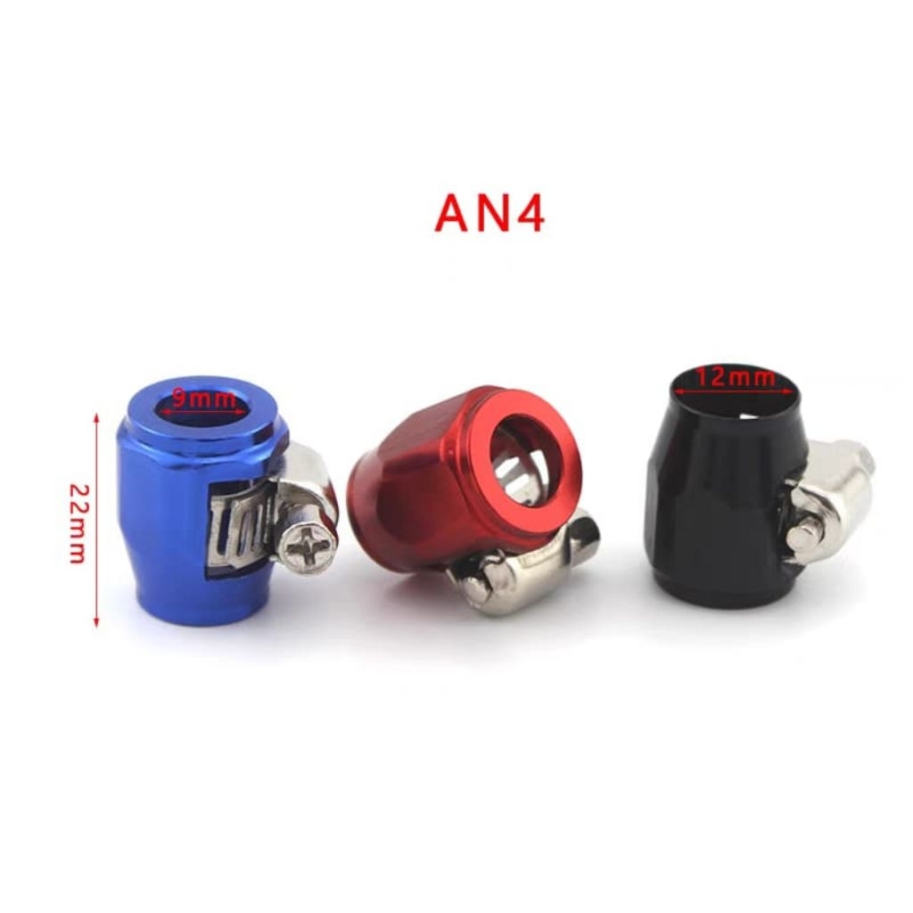 KLEM RACING AN4 UNTUK SELANG UKURAN DIAMETER 12MM