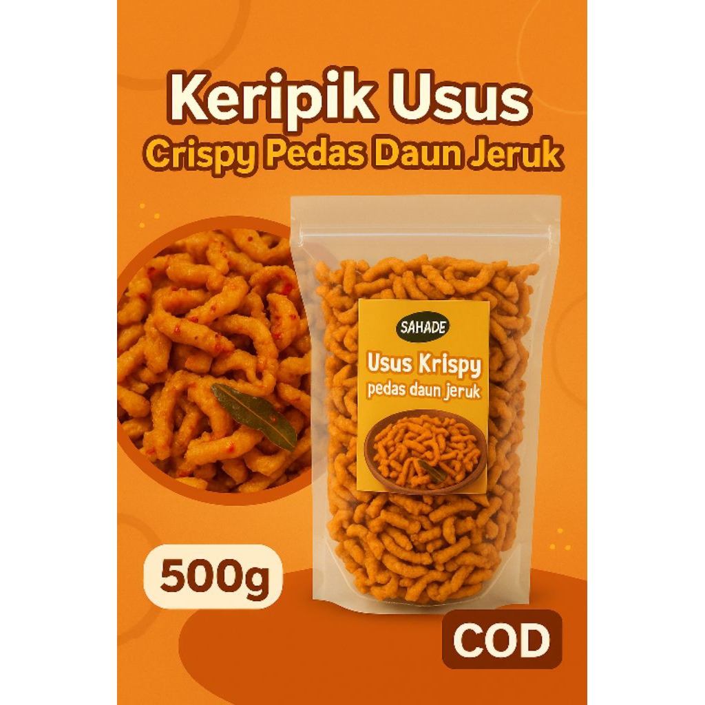 

Keripik Usus Ayam Pedas Daun Jeruk 500 gram