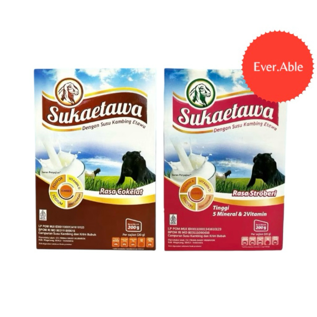 

SUKAETAWA SUSU KAMBING ETAWA 200 GR