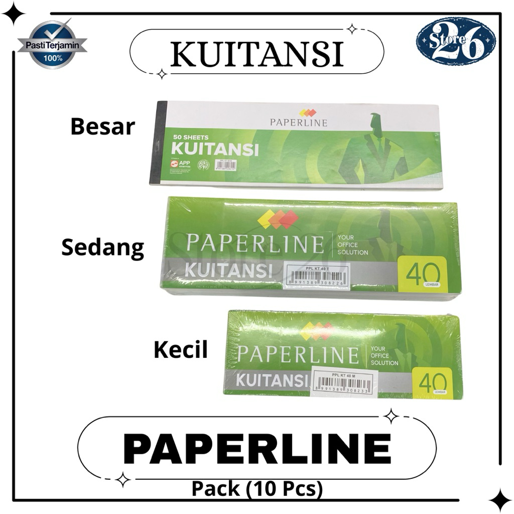 

Kuitansi Paperline Kecil 40 Lembar (Pack)