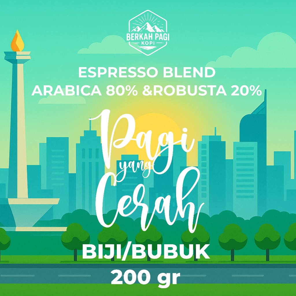 

Biji Kopi Espresso Blend Pagi yang Cerah- 200 gr