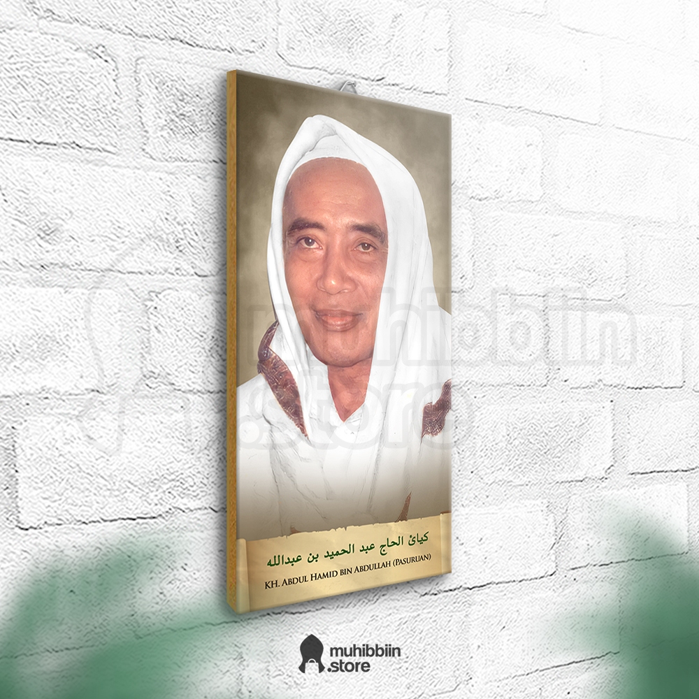 MUHIBBIIN - Poster Kyai Hamid Pasuruan / KH Abdul Hamid - Hiasan Dinding Ulama Masyayikh Kyai Gus Us