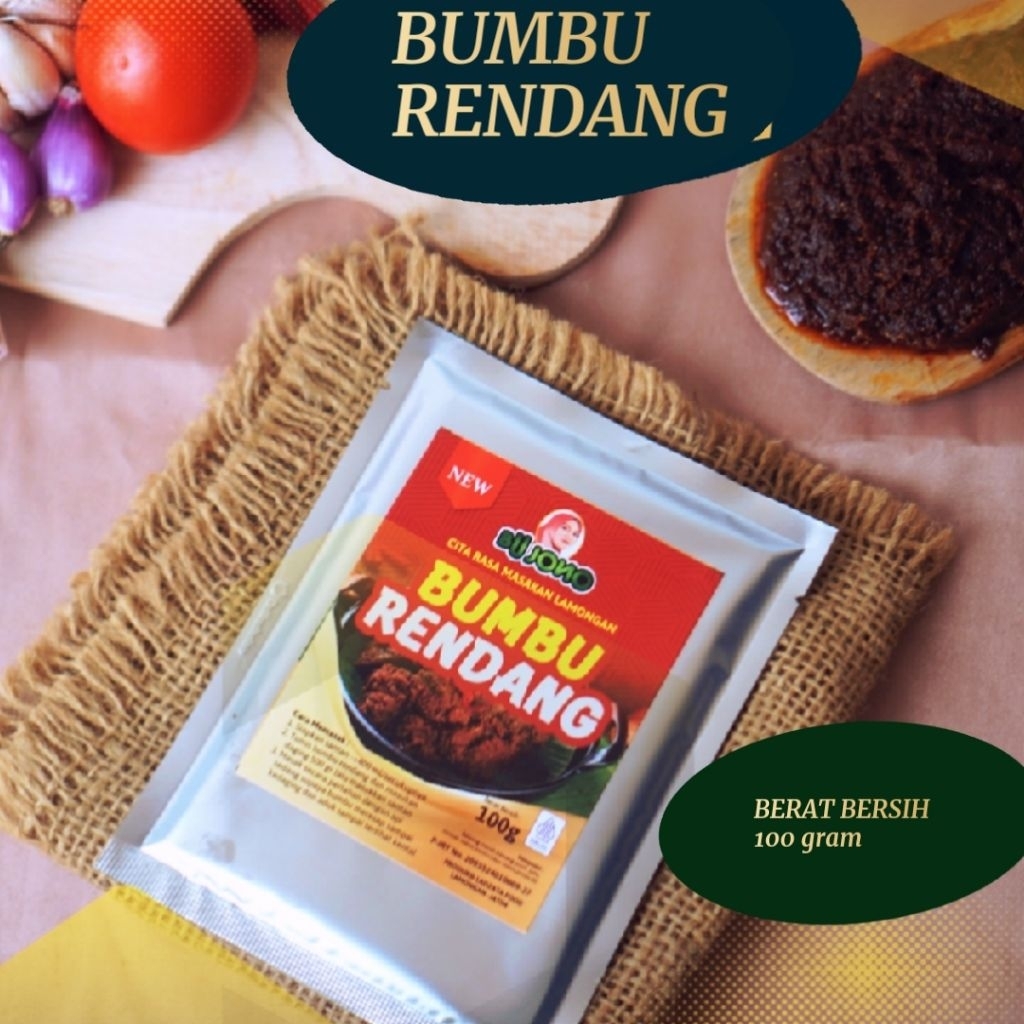 

Bumbu rendang Bu jono 100g bumbu rendang siap pakai bumbu rendang instan