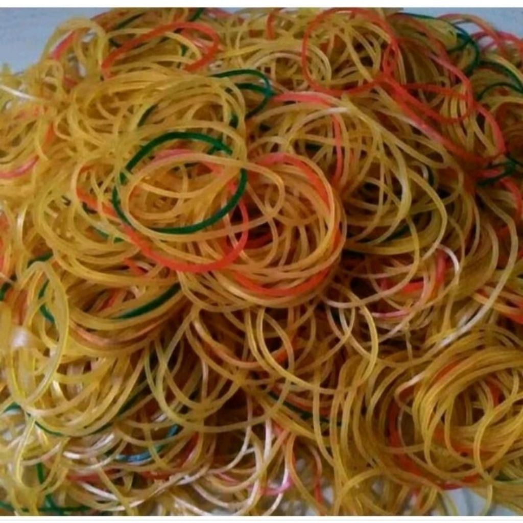 KARET GELANG / KARET GELANG PENTIL / KARET MURAH 500 GRAM /  KARET GELANG PENTIL