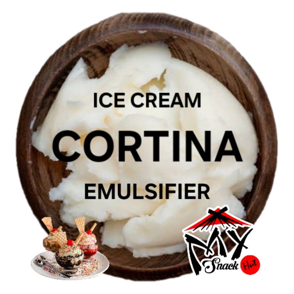 

CORTINA 50GR ICE CREAM EMULSIFIER GEL PENGEMULSI PENGEMBANG PELEMBUT ES KRIM MOUSSE IMPORT HALAL