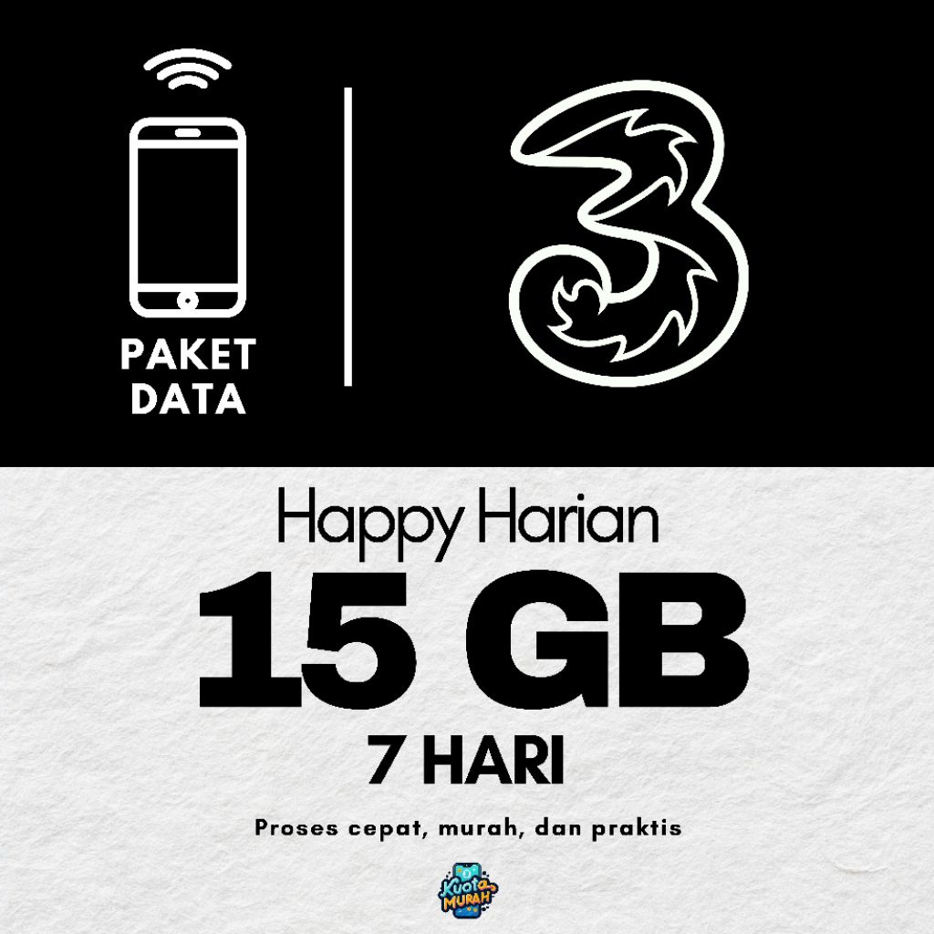 TRI HARIAN, PAKET DATA TRI HARIAN, KUOTA TRI HARIAN