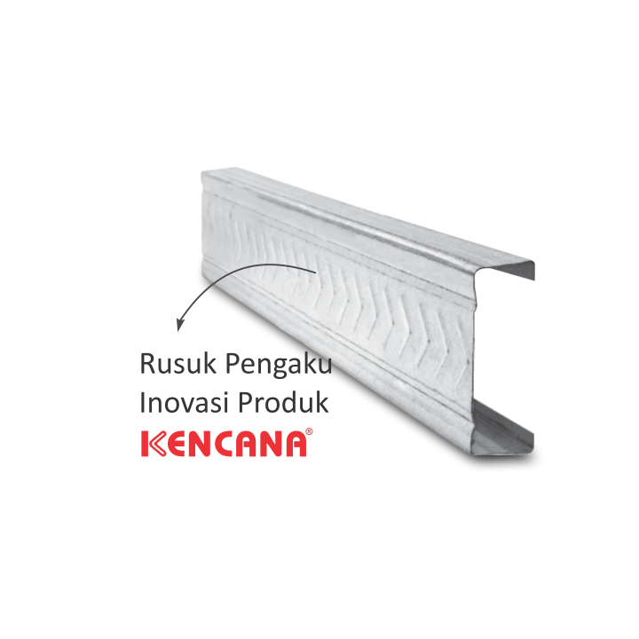 Baja Ringan Kencana /Kanal C 75 Kencana tebal 0.55 / 0,65 / 0,75 merk KENCANA
