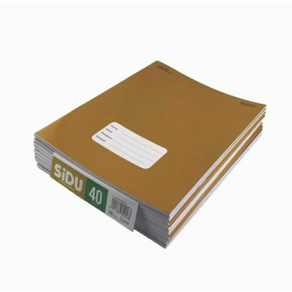 

BUKU TULIS SIDU 40 LEMBAR SAMPUL COKLAT ISI 10 PCS / PACK